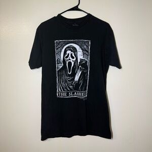 Ghost Face The Slasher Black Graphic Tee